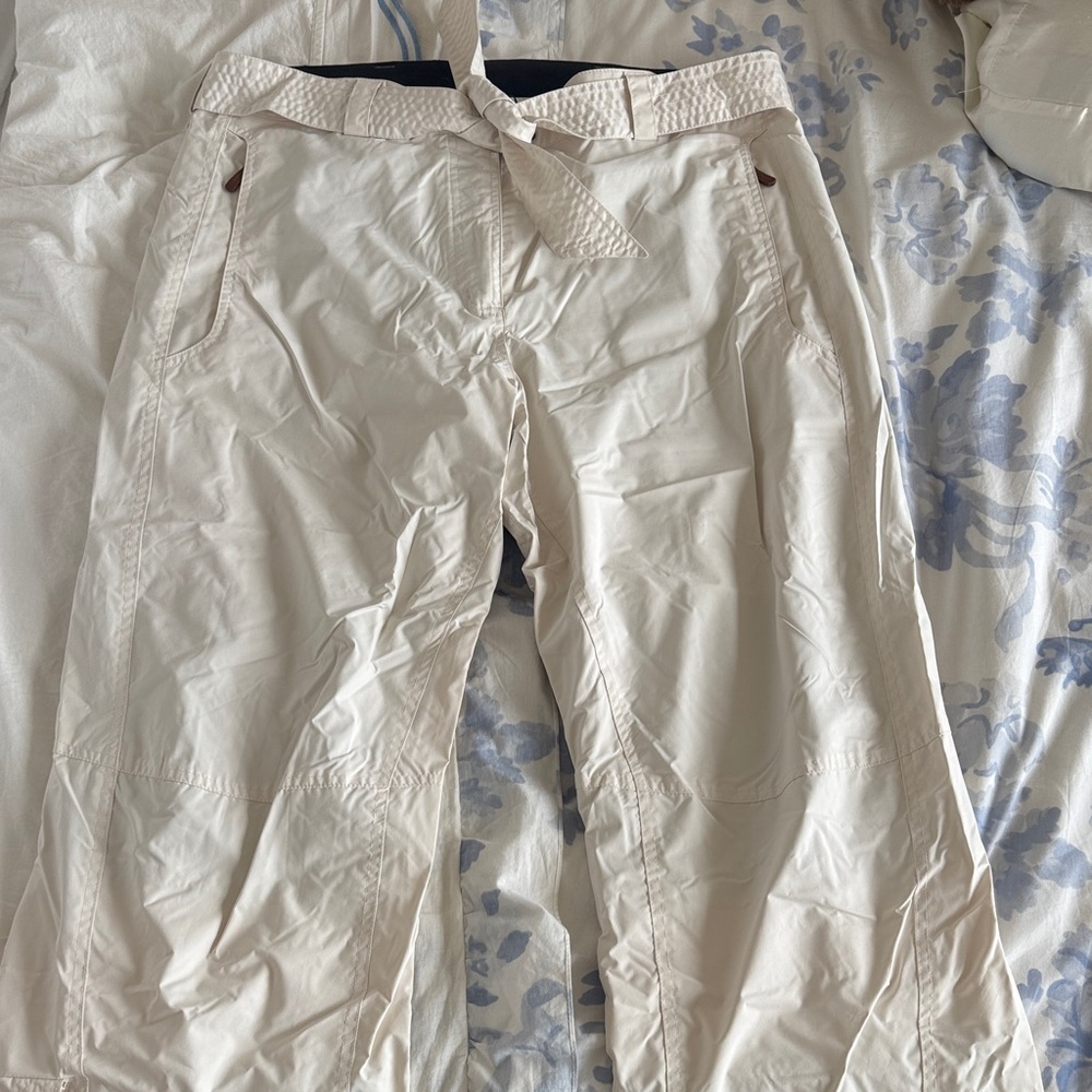 Columbia Women's Cream Cargo Ski Pants